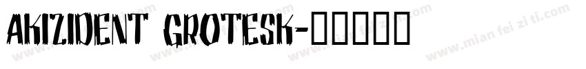 AKIZIDENT GROTESK字体转换
